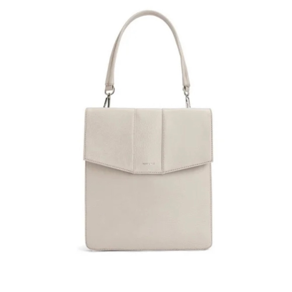 Matt & Nat Hamel Vegan Leather Bag cloud white 2 straps clip on/off